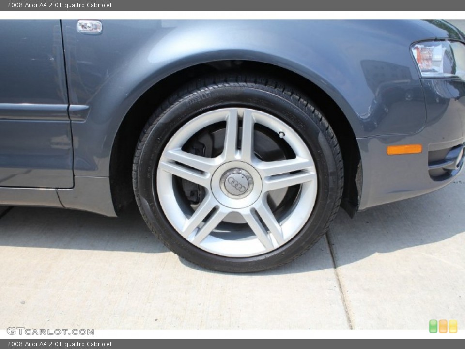 2008 Audi A4 2.0T quattro Cabriolet Wheel and Tire Photo #50801589