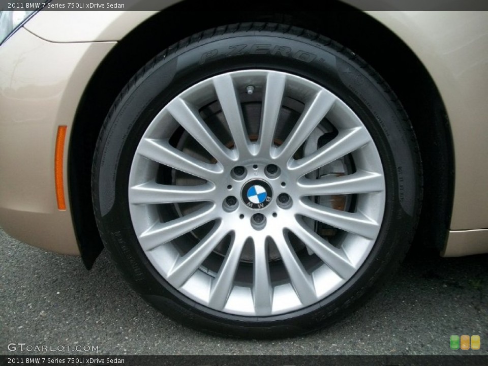 2011 BMW 7 Series 750Li xDrive Sedan Wheel and Tire Photo #50807742