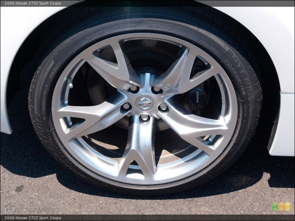 2009 Nissan 370Z Sport Coupe Wheel and Tire Photo #50807958