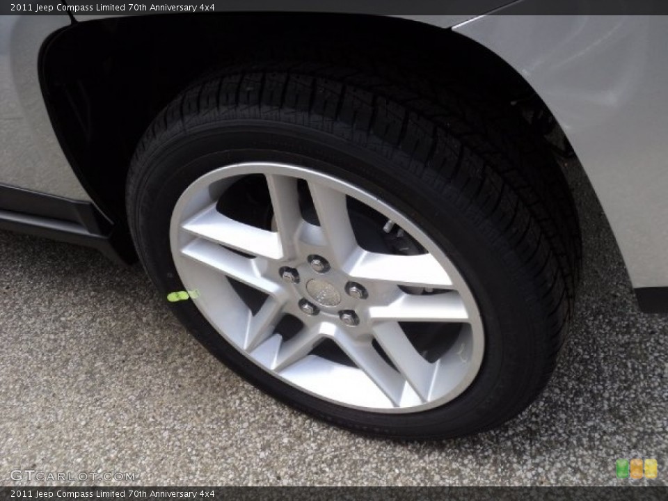 2011 Jeep Compass Limited 70th Anniversary 4x4 Wheel and Tire Photo #50811150