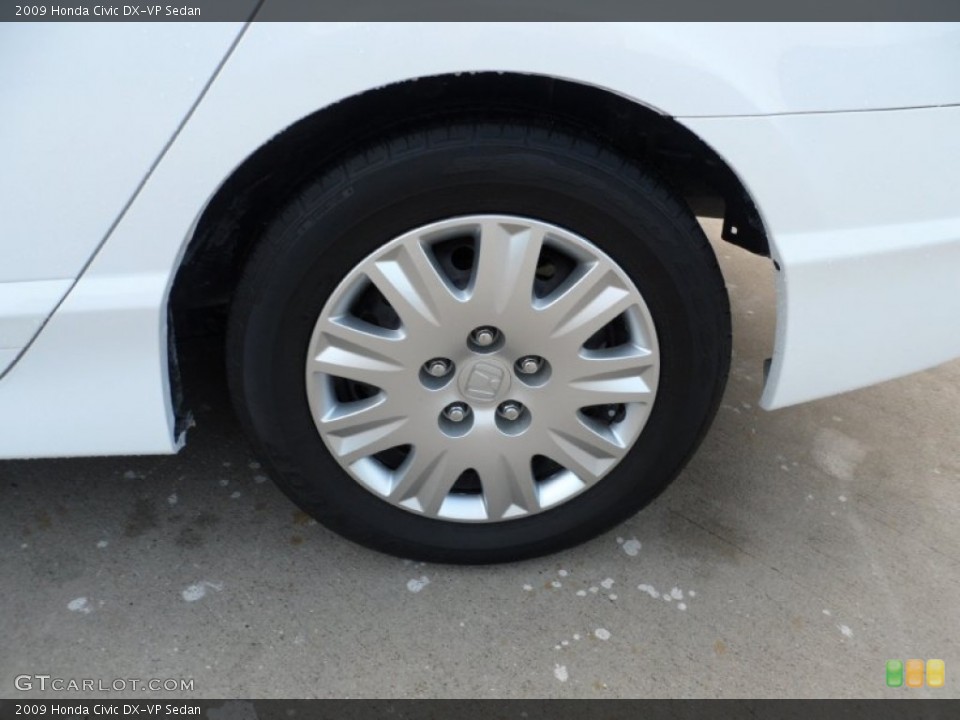 2009 Honda Civic DX-VP Sedan Wheel and Tire Photo #50817084