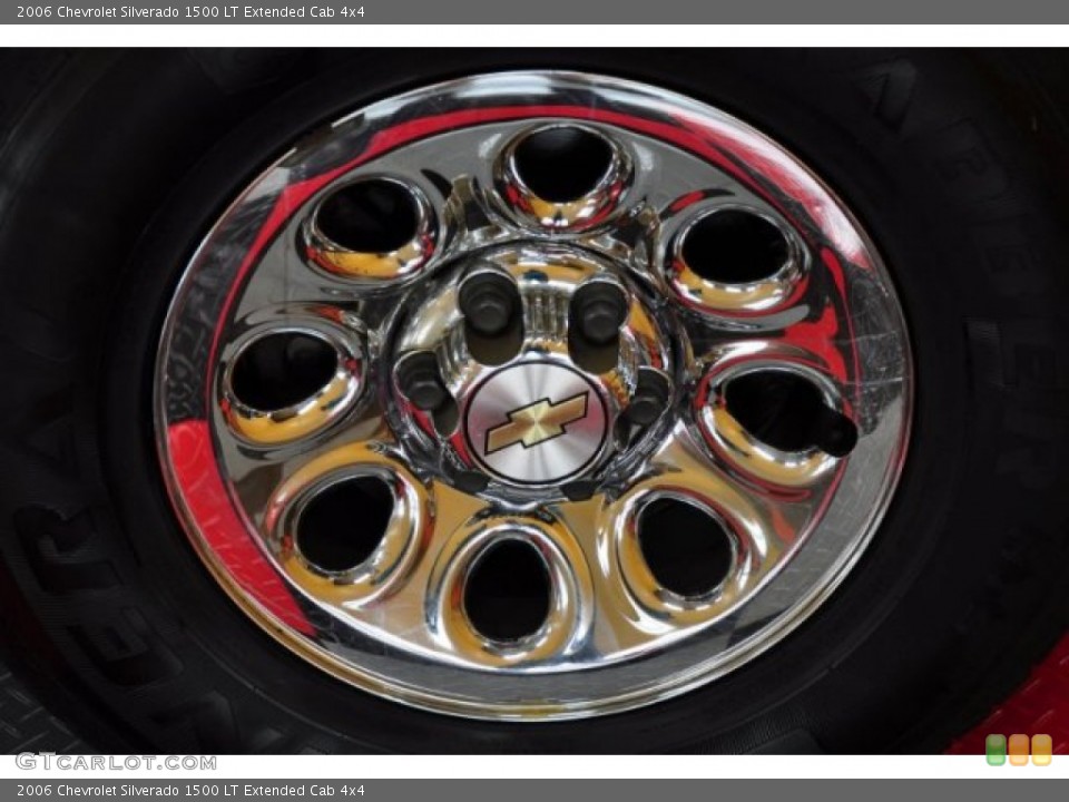 2006 Chevrolet Silverado 1500 LT Extended Cab 4x4 Wheel and Tire Photo #50846523