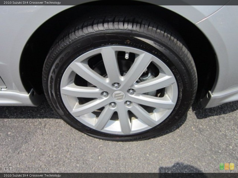 2010 Suzuki SX4 Crossover Technology Wheel and Tire Photo #50847138