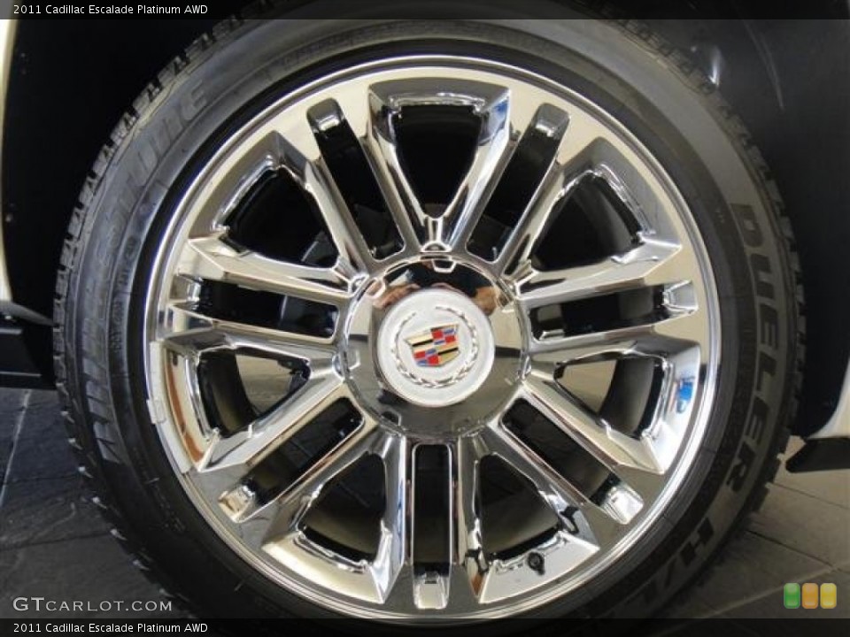 2011 Cadillac Escalade Platinum AWD Wheel and Tire Photo #50847405