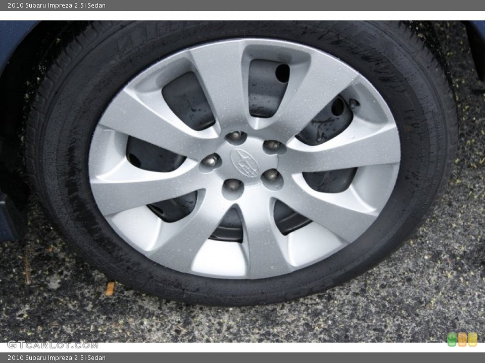 2010 Subaru Impreza 2.5i Sedan Wheel and Tire Photo #50874529