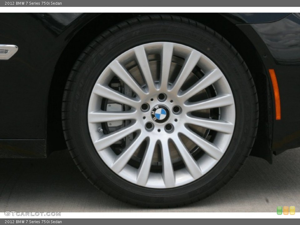 2012 BMW 7 Series 750i Sedan Wheel and Tire Photo #50879584