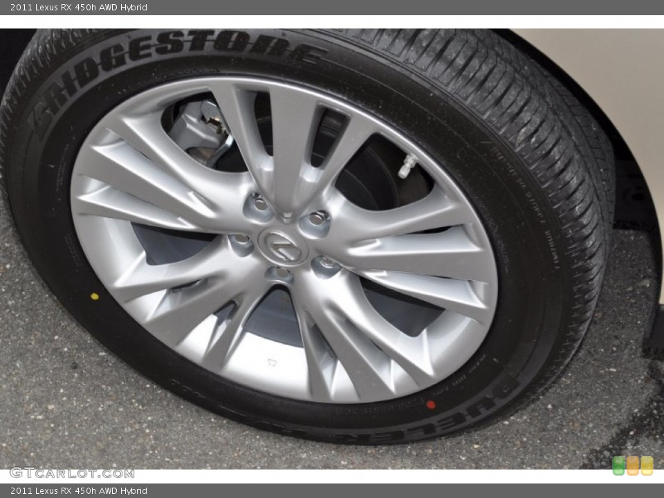 2011 Lexus RX 450h AWD Hybrid Wheel and Tire Photo #50887243