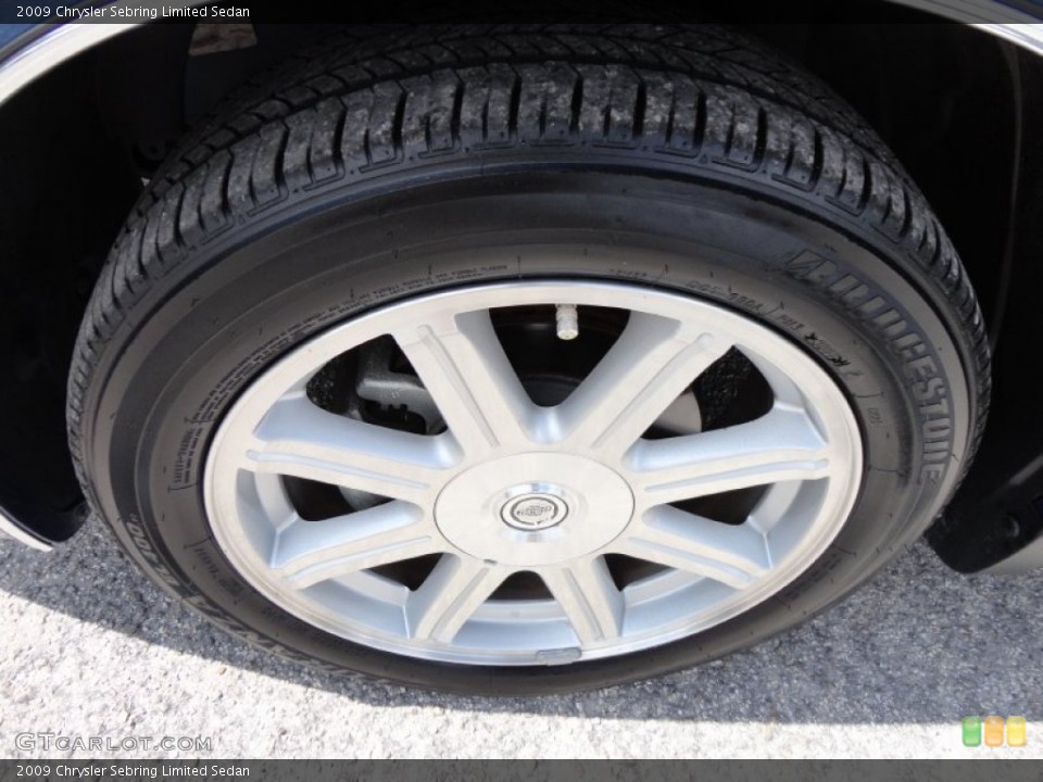 2009 Chrysler Sebring Limited Sedan Wheel and Tire Photo #50922723