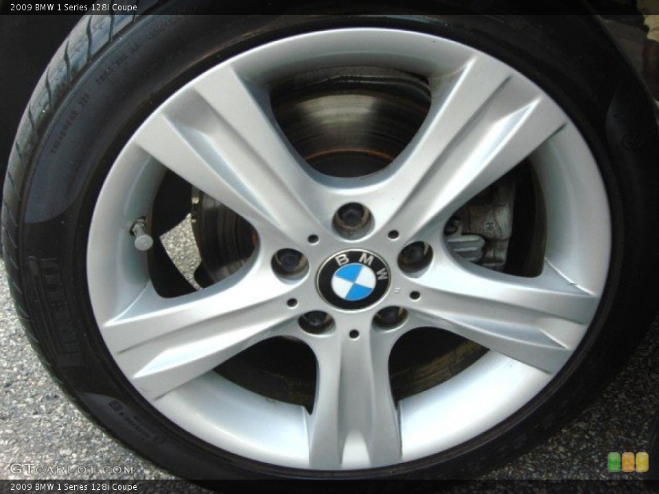 2009 BMW 1 Series 128i Coupe Wheel and Tire Photo #50924184