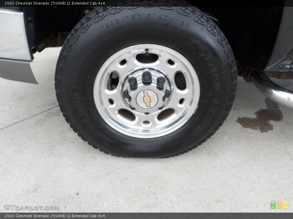 2003 Chevrolet Silverado 2500HD LS Extended Cab 4x4 Wheel and Tire Photo #50927049