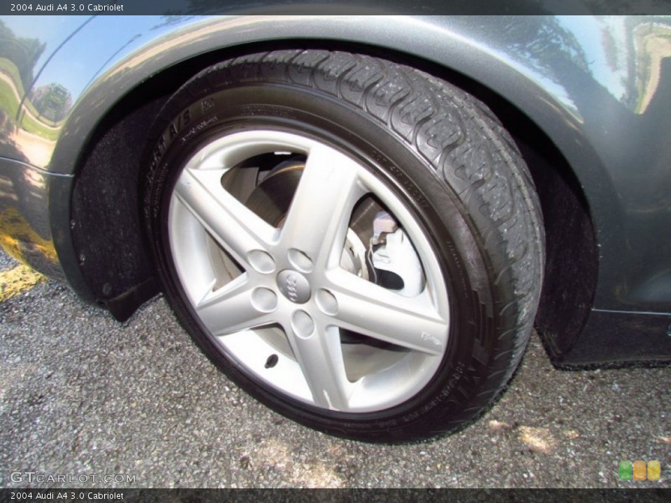 2004 Audi A4 3.0 Cabriolet Wheel and Tire Photo #50928156