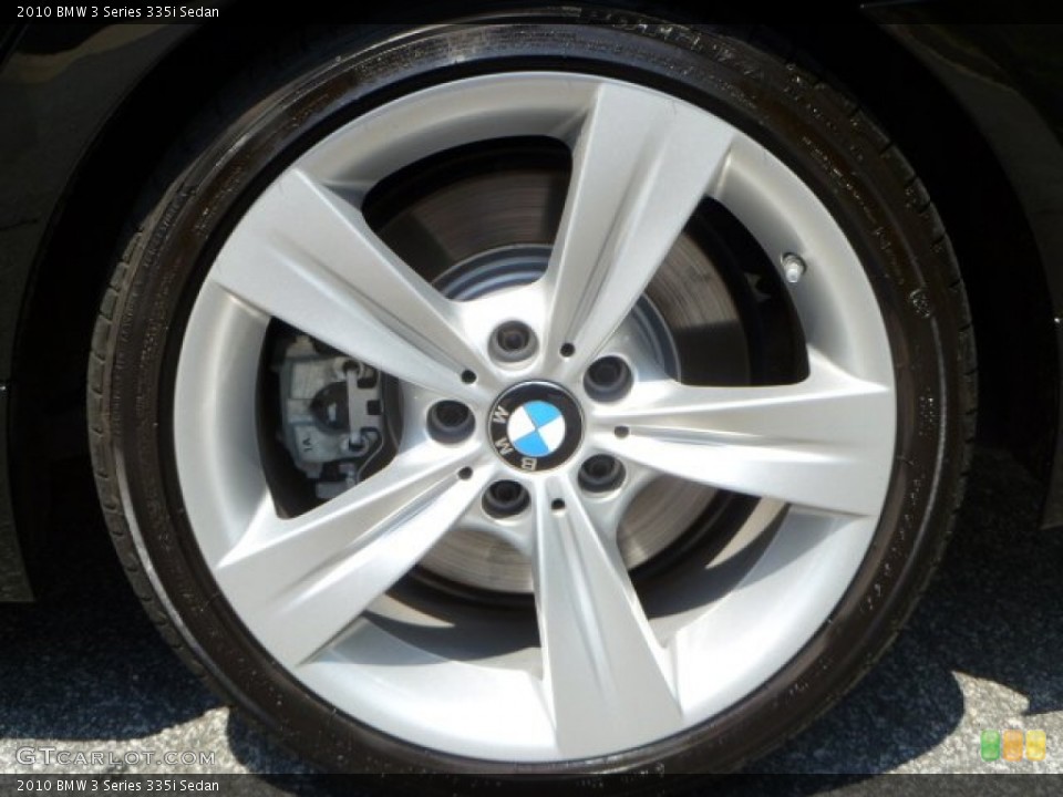 2010 BMW 3 Series 335i Sedan Wheel and Tire Photo #50929218