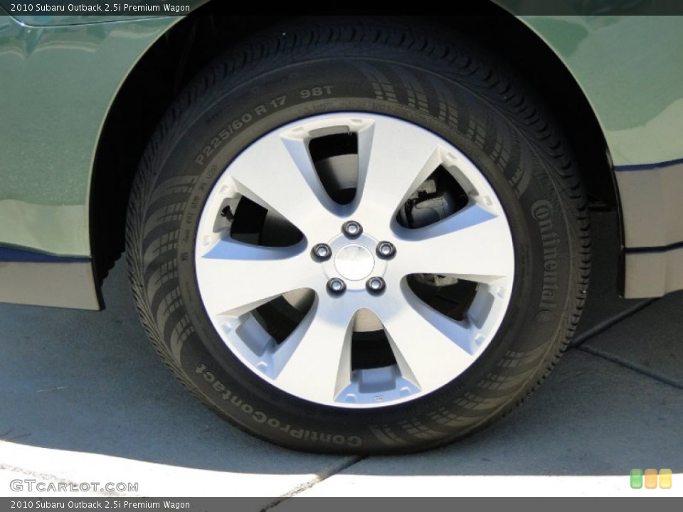 2010 Subaru Outback 2.5i Premium Wagon Wheel and Tire Photo #50932584