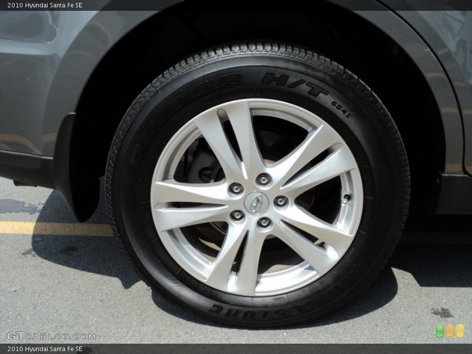 2010 Hyundai Santa Fe SE Wheel and Tire Photo #50948589