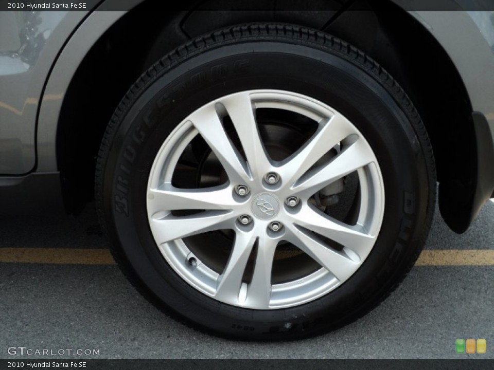 2010 Hyundai Santa Fe SE Wheel and Tire Photo #50948598