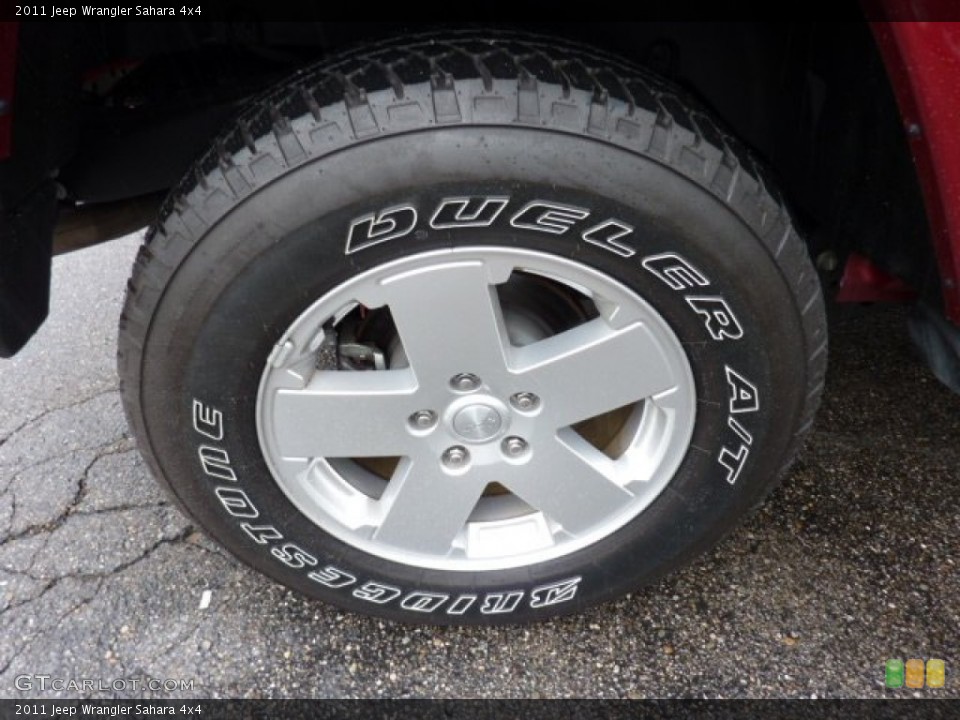 2011 Jeep Wrangler Sahara 4x4 Wheel and Tire Photo #50971683