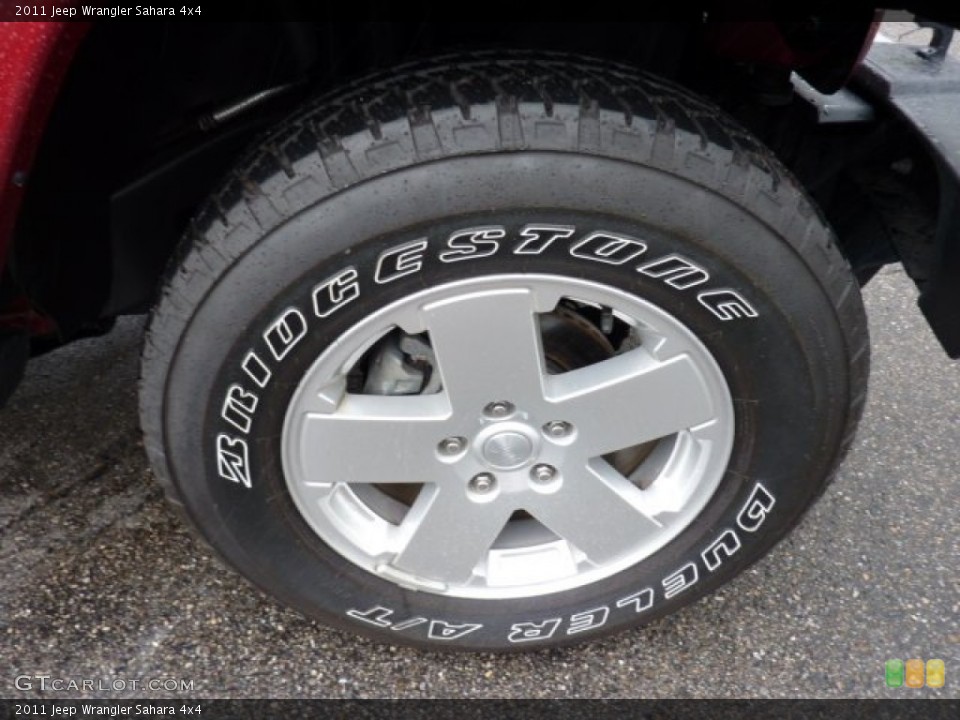 2011 Jeep Wrangler Sahara 4x4 Wheel and Tire Photo #50971698