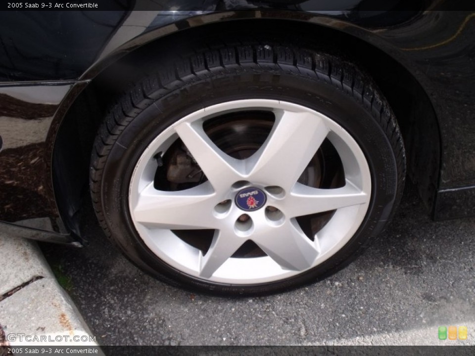 2005 Saab 9-3 Arc Convertible Wheel and Tire Photo #50980767