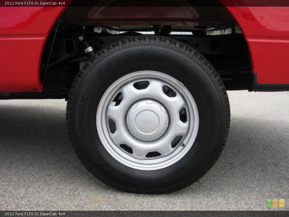 2011 Ford F150 XL SuperCab 4x4 Wheel and Tire Photo #50987115