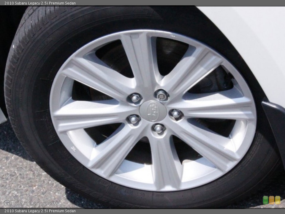 2010 Subaru Legacy 2.5i Premium Sedan Wheel and Tire Photo #50992901