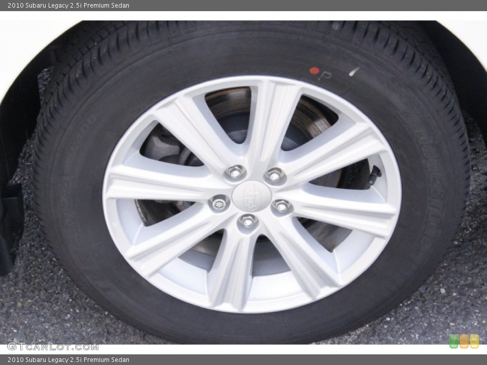 2010 Subaru Legacy 2.5i Premium Sedan Wheel and Tire Photo #50992916