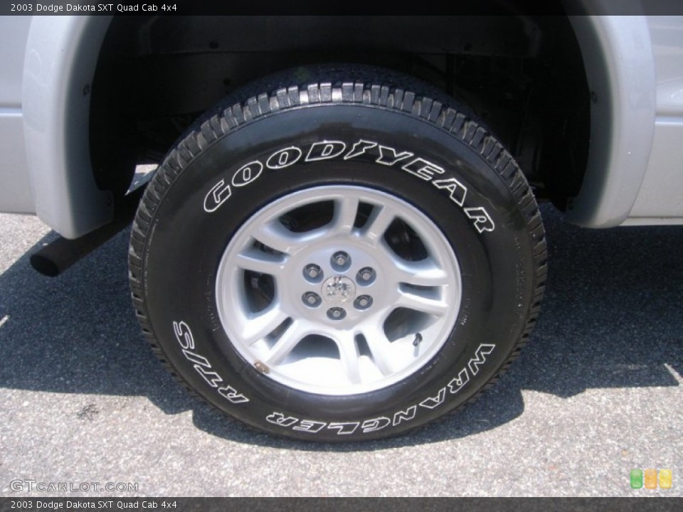 2003 Dodge Dakota SXT Quad Cab 4x4 Wheel and Tire Photo #51025930