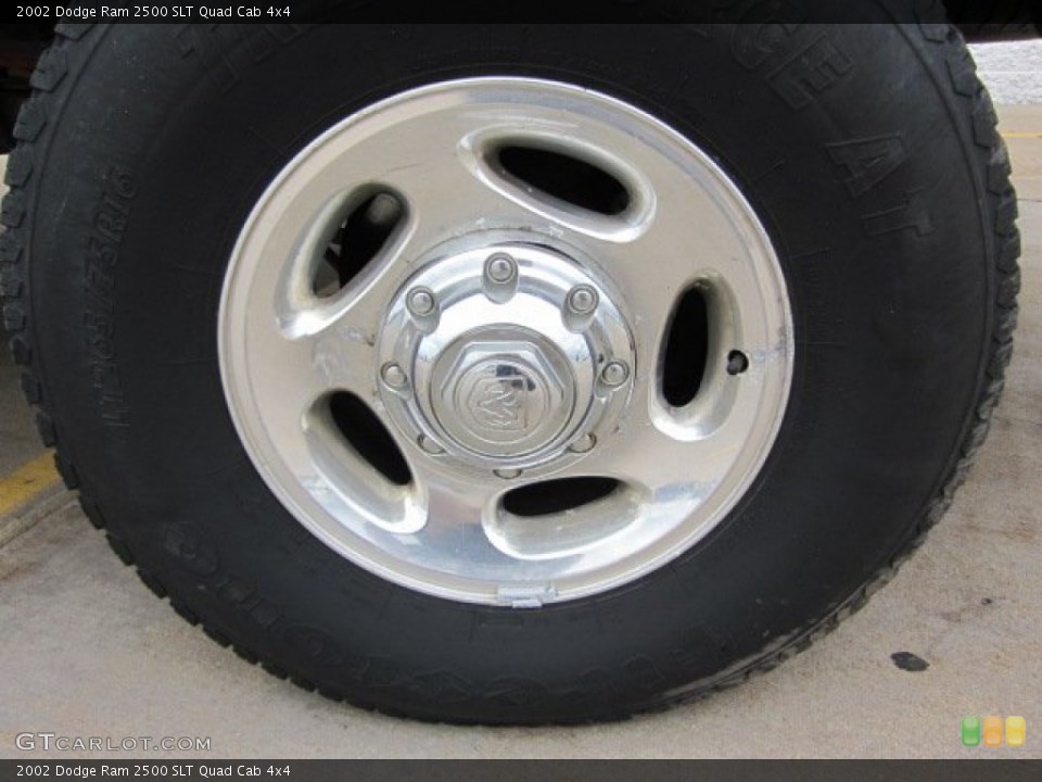 2002 Dodge Ram 2500 SLT Quad Cab 4x4 Wheel and Tire Photo #51030898