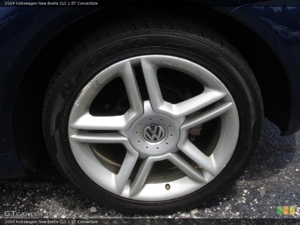 2004 Volkswagen New Beetle GLS 1.8T Convertible Wheel and Tire Photo #51042454