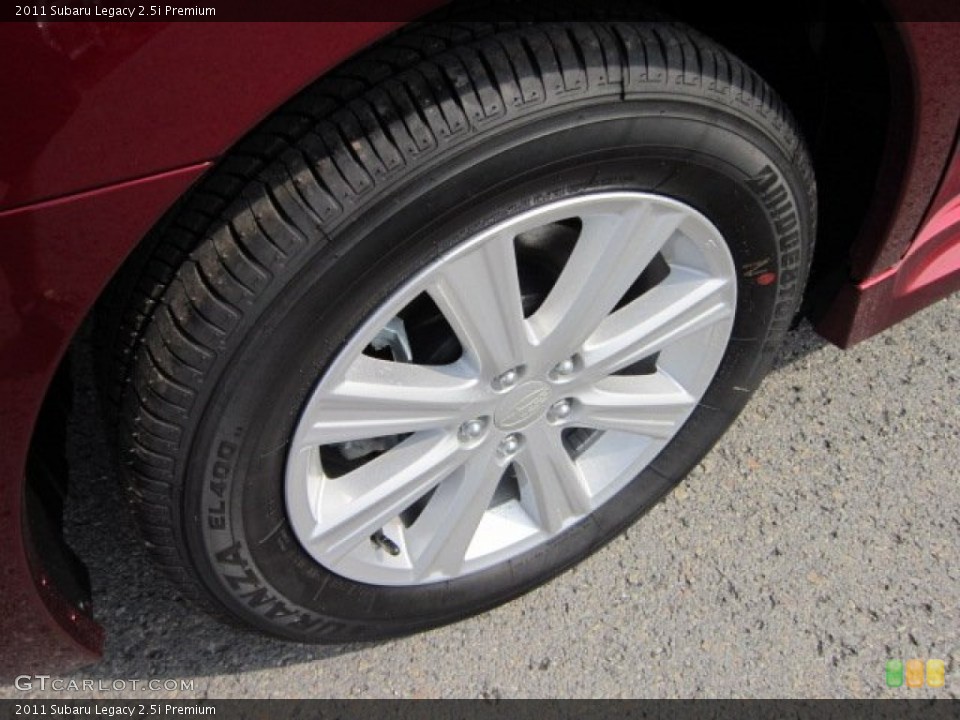 2011 Subaru Legacy 2.5i Premium Wheel and Tire Photo #51089729