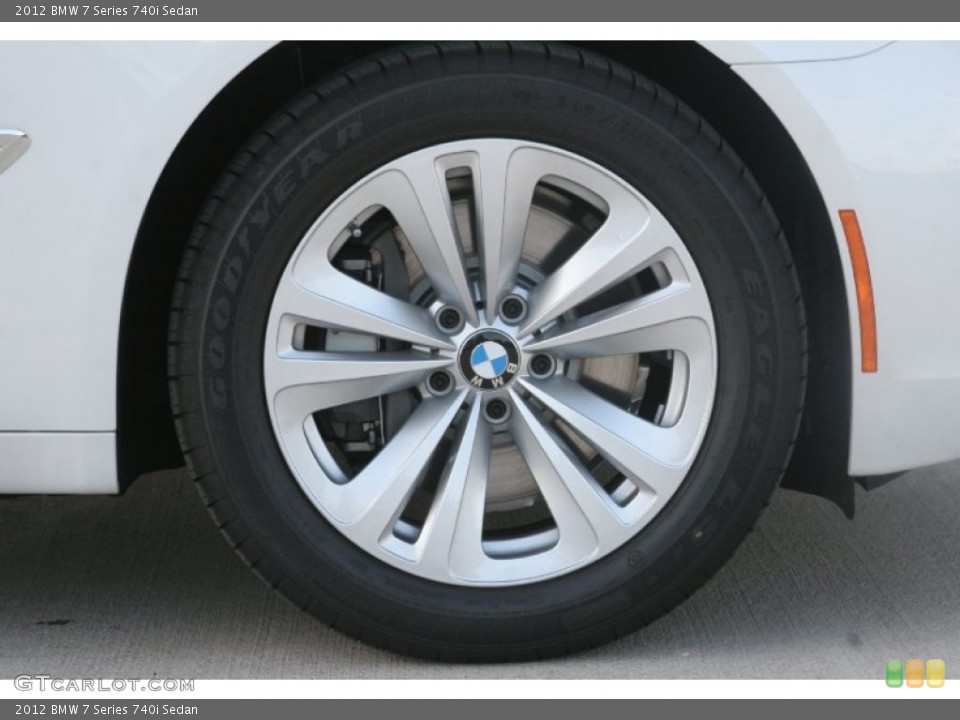 2012 BMW 7 Series 740i Sedan Wheel and Tire Photo #51094340