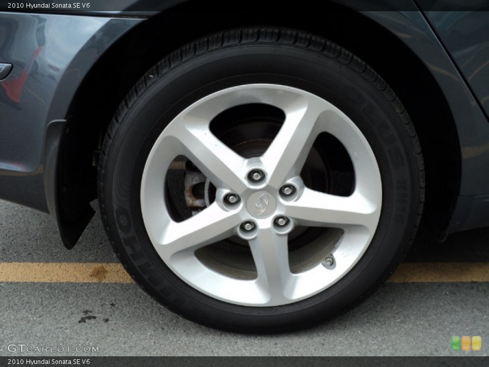 2010 Hyundai Sonata SE V6 Wheel and Tire Photo #51098228