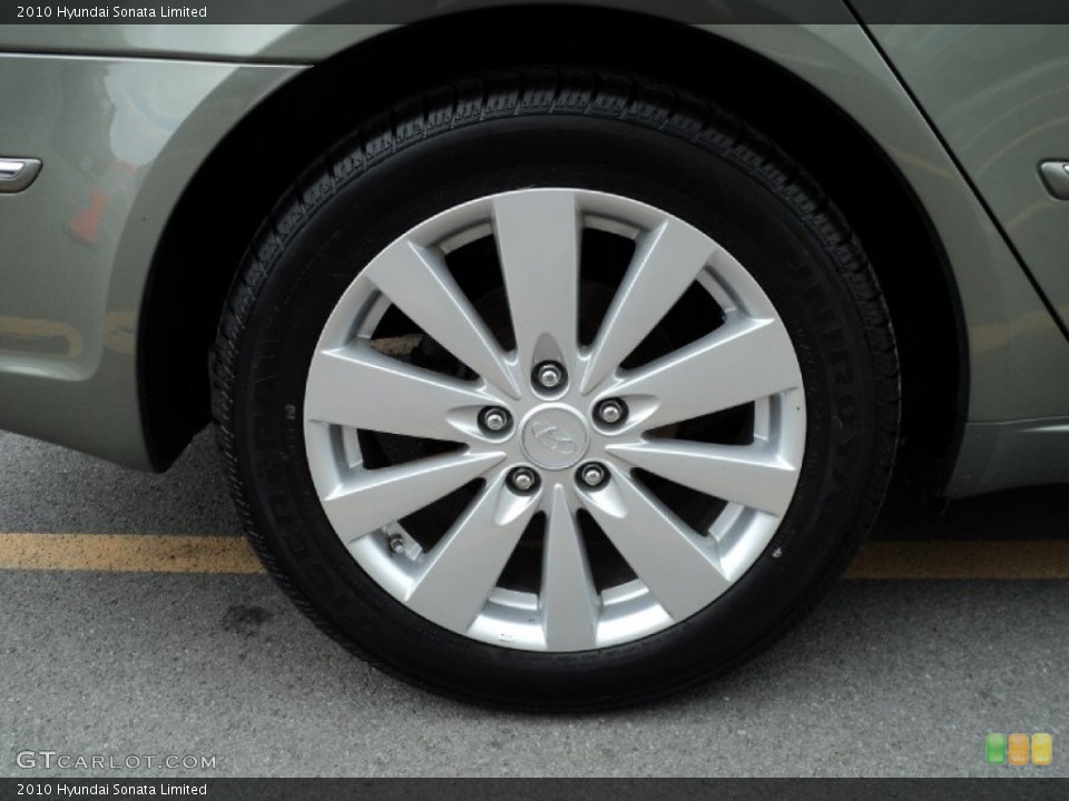 2010 Hyundai Sonata Limited Wheel and Tire Photo #51098795