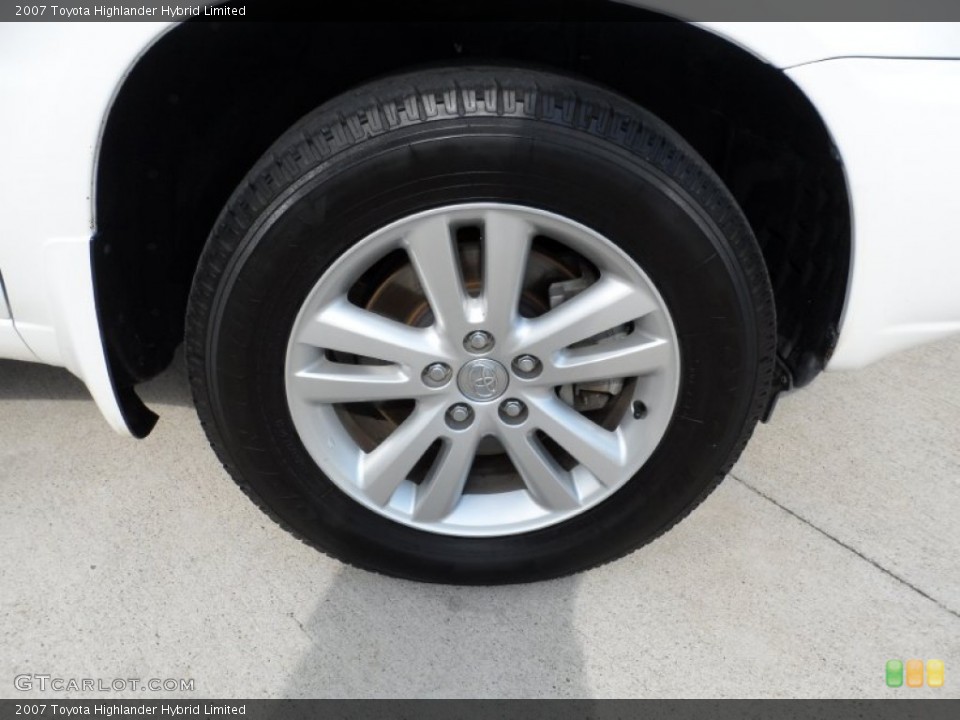 2007 Toyota Highlander Hybrid Limited Wheel and Tire Photo #51100352