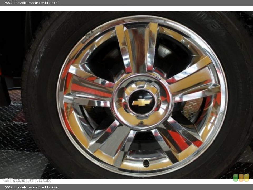 2009 Chevrolet Avalanche LTZ 4x4 Wheel and Tire Photo #51105761