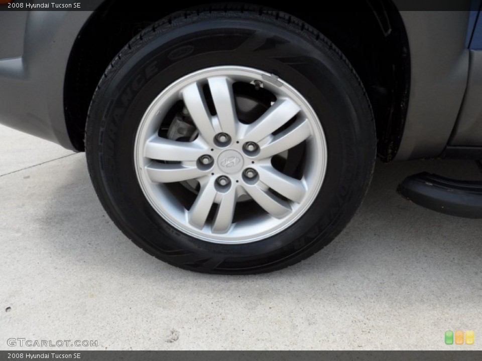 2008 Hyundai Tucson SE Wheel and Tire Photo #51146123