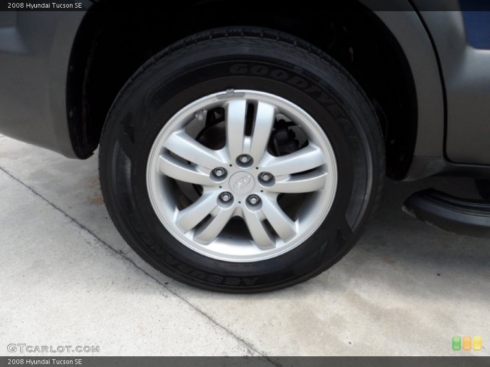 2008 Hyundai Tucson SE Wheel and Tire Photo #51146153
