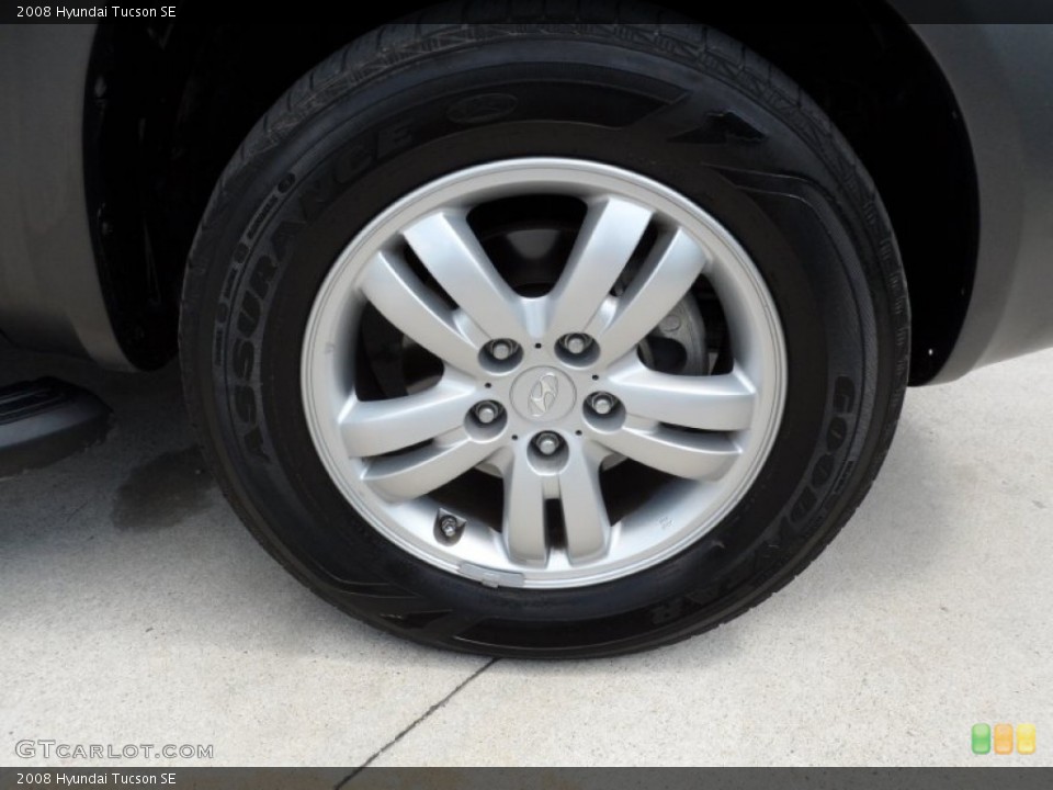 2008 Hyundai Tucson SE Wheel and Tire Photo #51146168