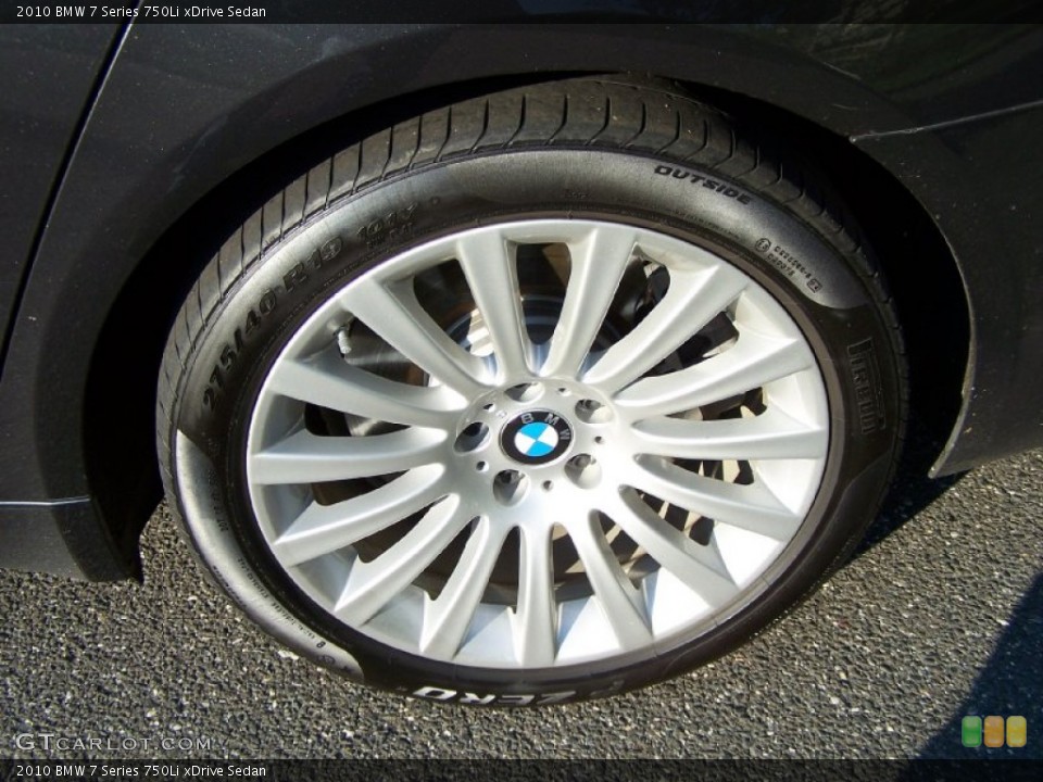 2010 BMW 7 Series 750Li xDrive Sedan Wheel and Tire Photo #51164949