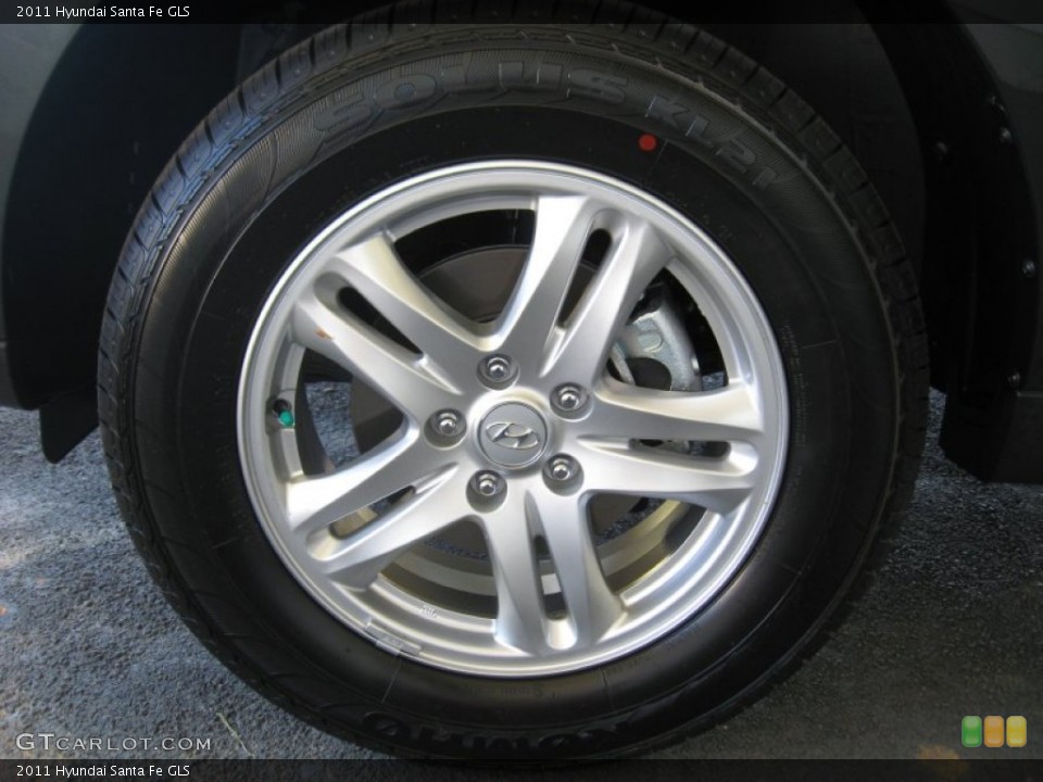 2011 Hyundai Santa Fe GLS Wheel and Tire Photo #51174702