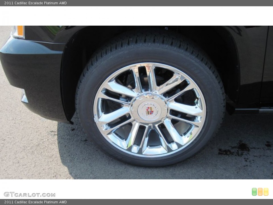 2011 Cadillac Escalade Platinum AWD Wheel and Tire Photo #51177093