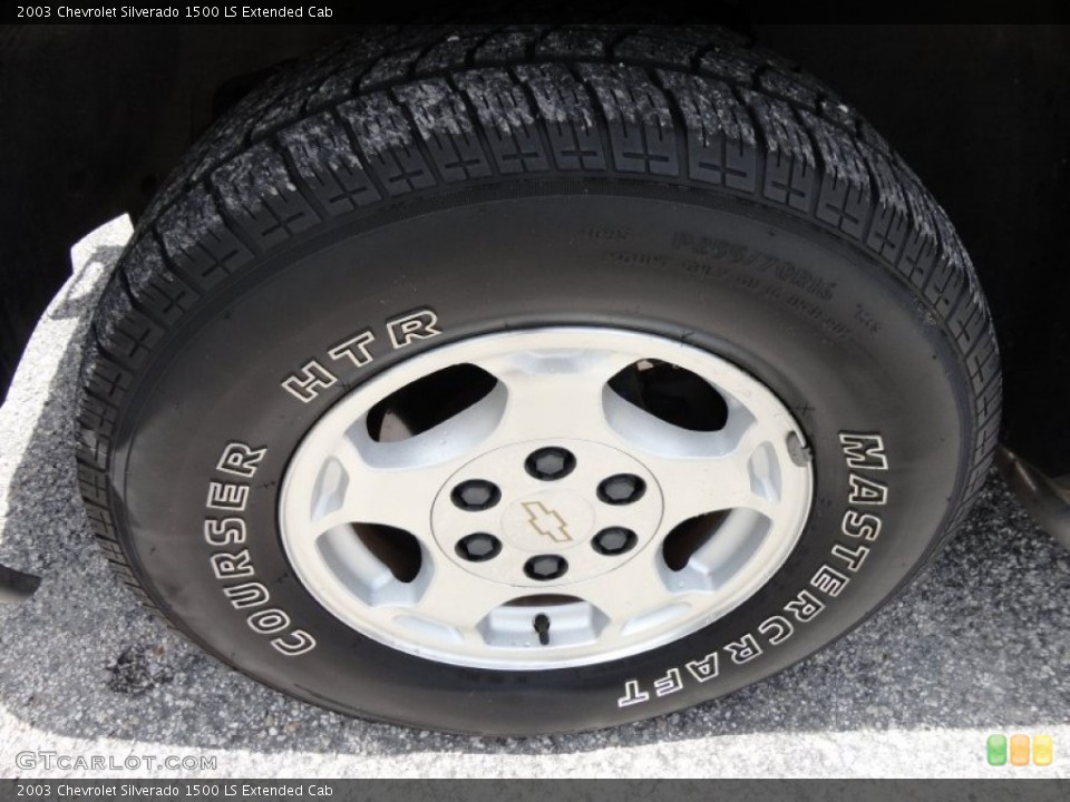 2003 Chevrolet Silverado 1500 LS Extended Cab Wheel and Tire Photo #51190921