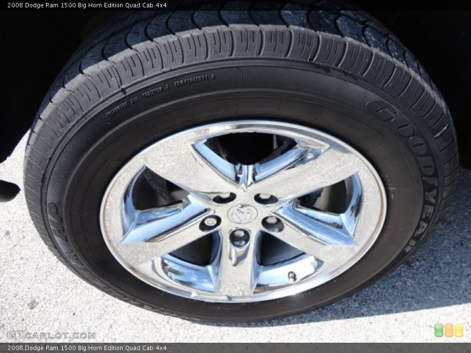2008 Dodge Ram 1500 Big Horn Edition Quad Cab 4x4 Wheel and Tire Photo #51192340