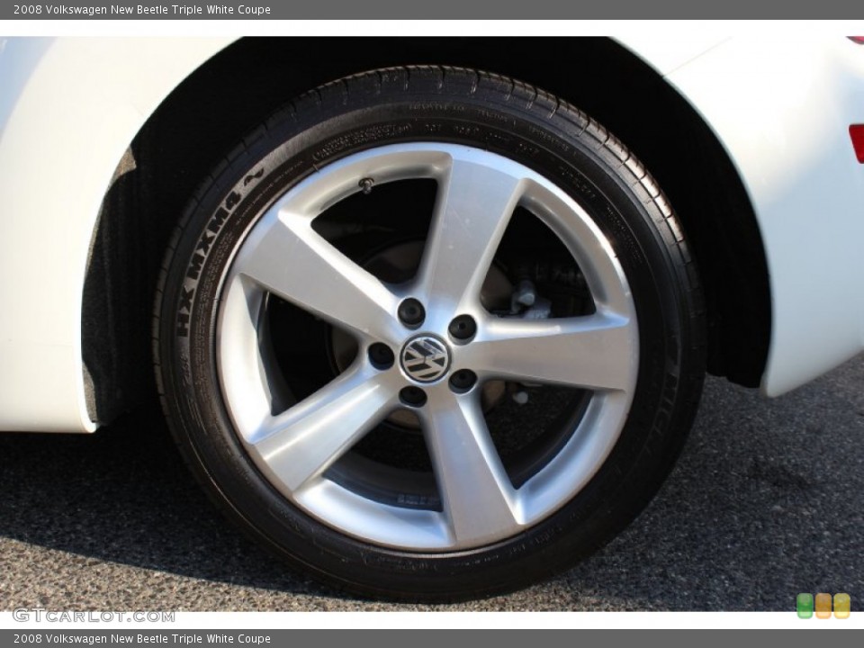 2008 Volkswagen New Beetle Triple White Coupe Wheel and Tire Photo #51193309