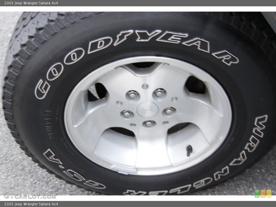 2003 Jeep Wrangler Sahara 4x4 Wheel and Tire Photo #51194257