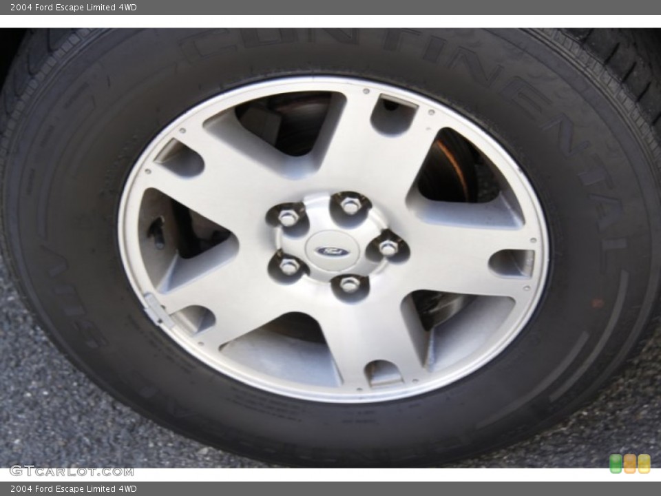 2004 Ford Escape Limited 4WD Wheel and Tire Photo #51194599