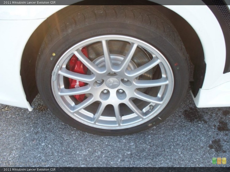 2011 Mitsubishi Lancer Evolution GSR Wheel and Tire Photo #51206063