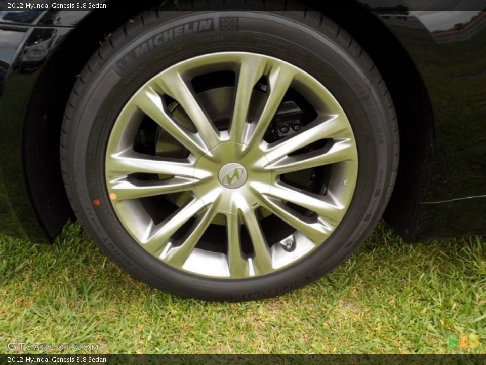 2012 Hyundai Genesis 3.8 Sedan Wheel and Tire Photo #51218114