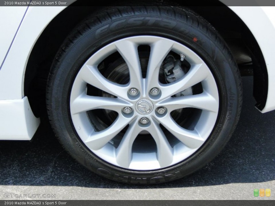 2010 Mazda MAZDA3 s Sport 5 Door Wheel and Tire Photo #51221045