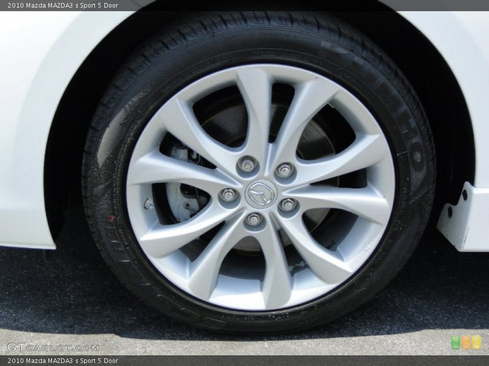 2010 Mazda MAZDA3 s Sport 5 Door Wheel and Tire Photo #51221057