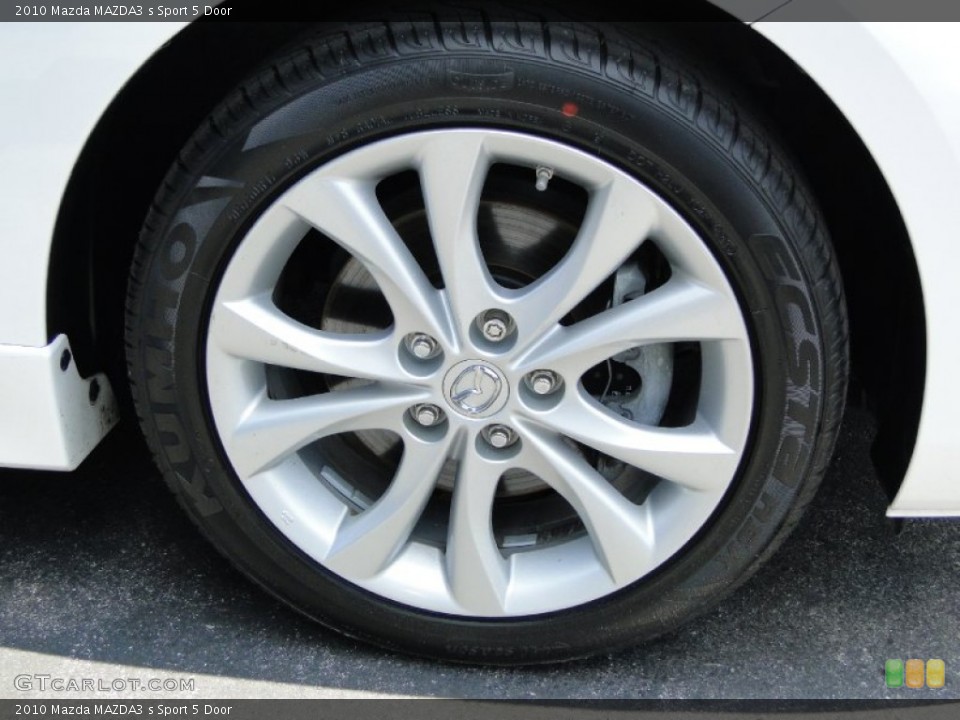 2010 Mazda MAZDA3 s Sport 5 Door Wheel and Tire Photo #51221072
